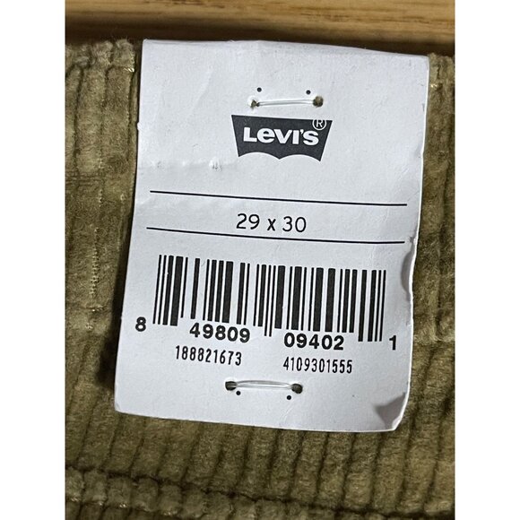 Levis 721 High Rise Skinny Corduroy Pants Slim Fit Womens 29 X 30 Olive Gold - Picture 9 of 14